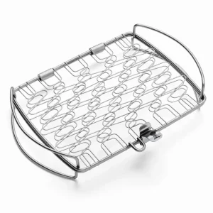 WEBER Grillkorb, klein Edelstahl, ab Q 100 & Holzk. Ø 37 cm Mega-Angebot