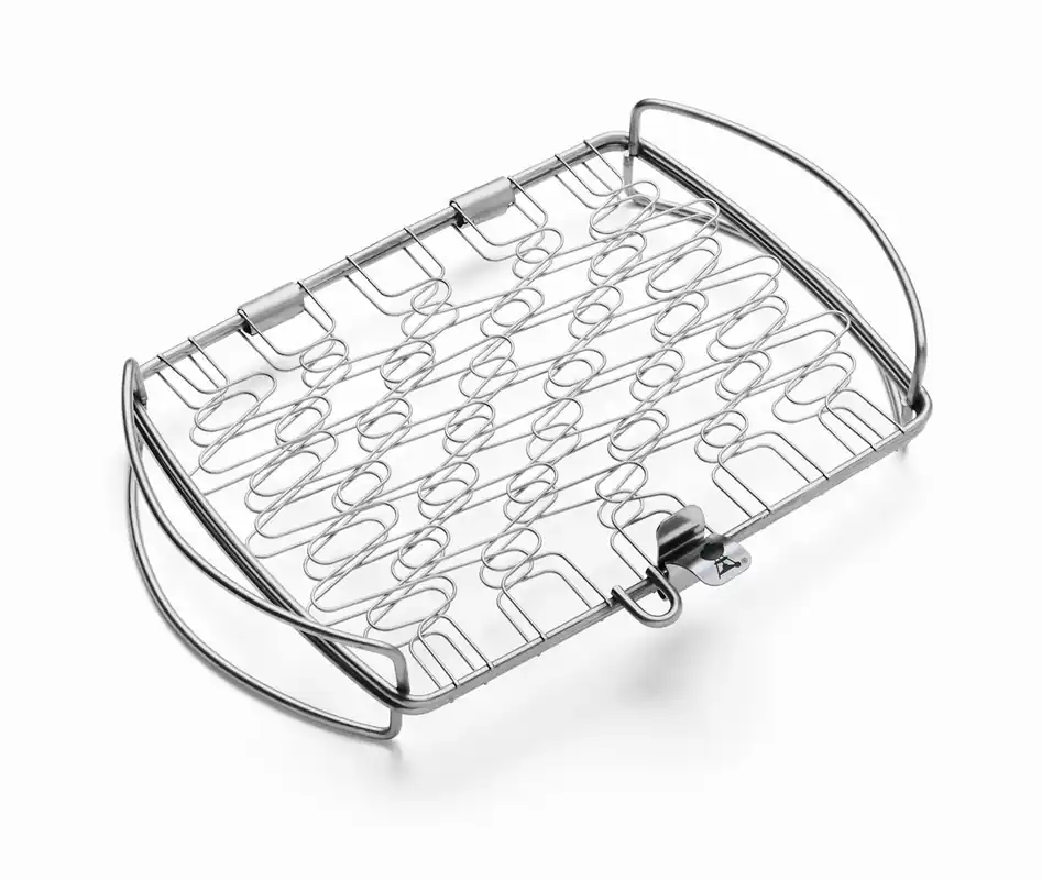 WEBER Grillkorb, klein Edelstahl, ab Q 100 & Holzk. Ø 37 cm Mega-Angebot