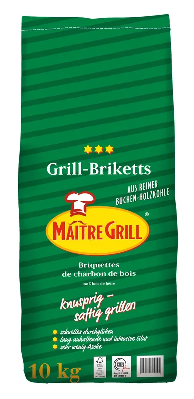 KOHLEN-UNION Grillbrikett 10 kg Maitre-Grill Art.-Nr. 31002010 Sale