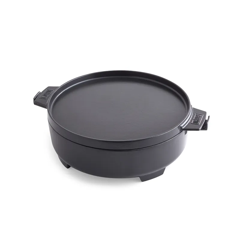 WEBER 2in1 Dutch Oven & Pfanne gusseisen, für Gourmet BBQ System Neu