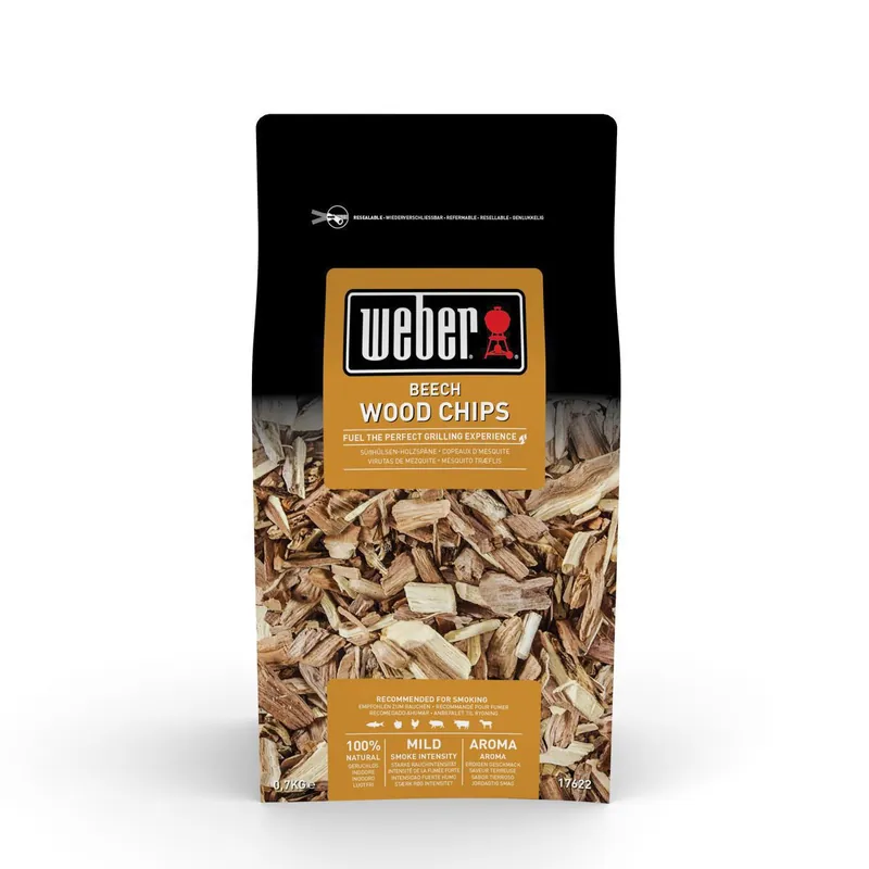 WEBER Räucherchips Buchenholz, 700 gramm Garantierte Lieferung