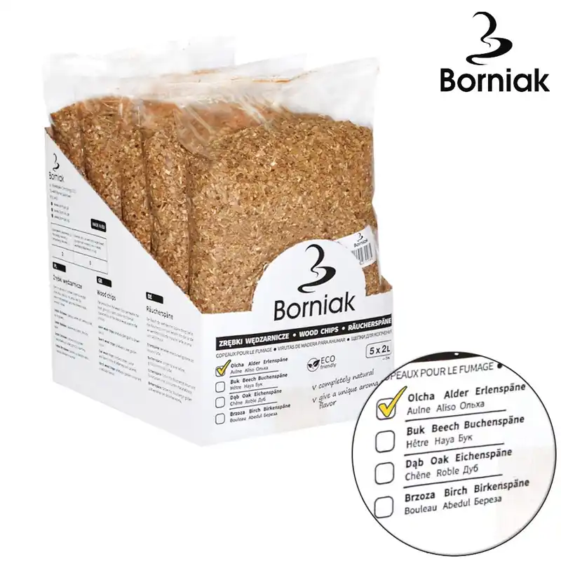 Solange Der Vorrat Reicht BORNIAK Räucherspäne Erle/Alder, 500 gramm/ 1 Liter