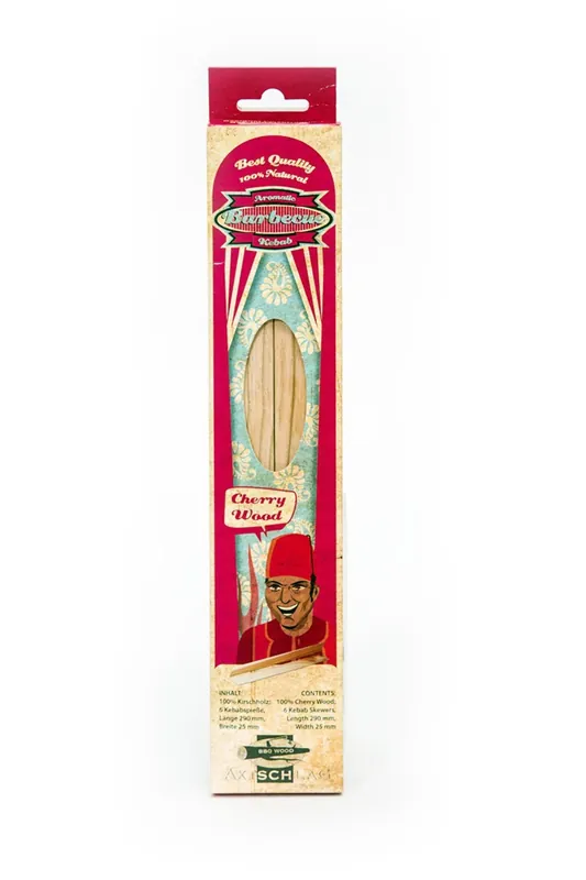 Markenprodukt AXTSCHLAG Aromatic Skewers Kebab-Spieße, 6 Stk.