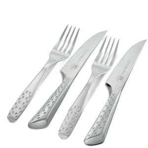 Günstig WEBER Deluxe Steak Set 4-teilig, Edelstahl