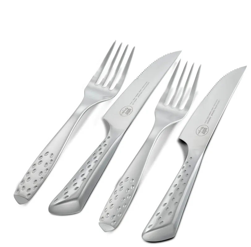 Günstig WEBER Deluxe Steak Set 4-teilig, Edelstahl