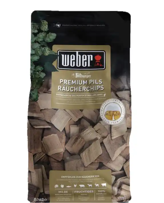 Saisonangebot WEBER Räucherchips Bitburger Premium Pils, 700 gramm