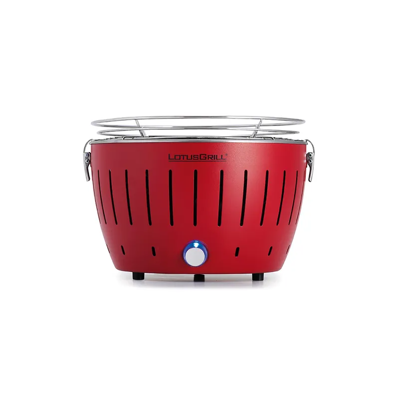 LOTUSGRILL Tischgrill feuerrot, Ø34cm, inkl.Tasche Geprüft