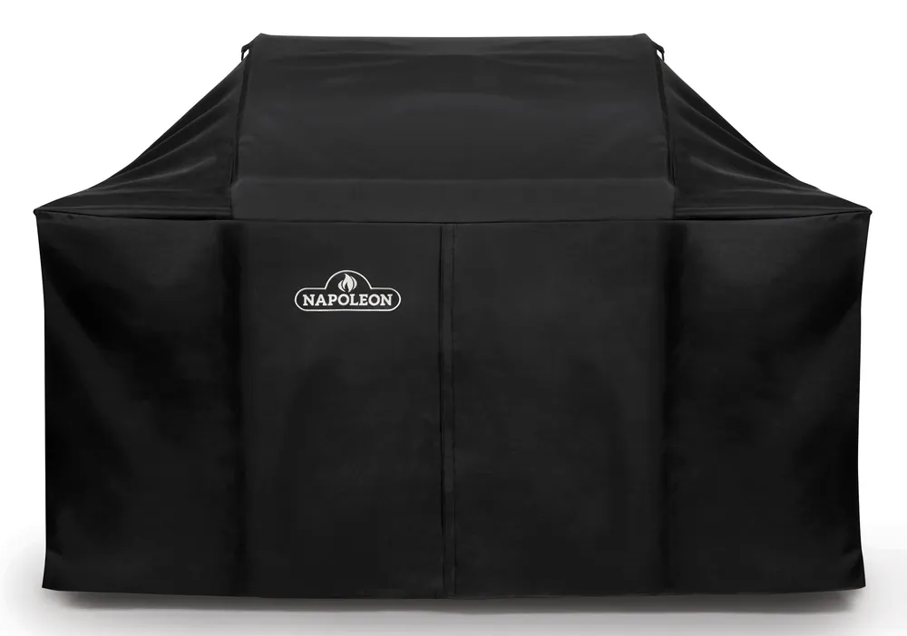 Must-Have NAPOLEON Abdeckhaube Rogue SE 625 mit aufgeklappten Seitenablagen