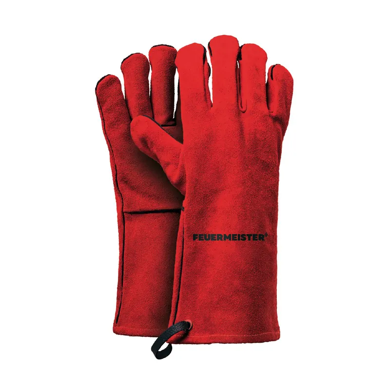 FEUERMEISTER Lederhandschuhe Gr. 8, rot Billig
