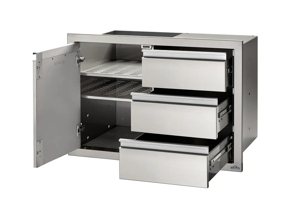NAPOLEON Einbau Schrank & Schubladenkombi 1 Schrank + 3 Schubladen, 100cm x 71cm Knallerangebot