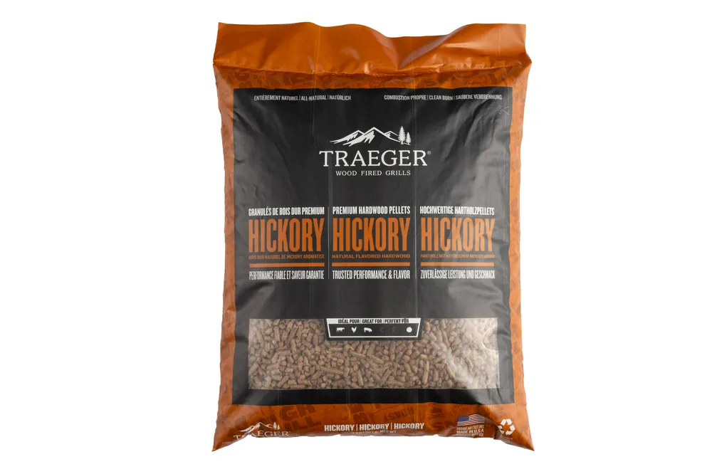 Garantierte Lieferung TRAEGER Hartholz Pellets Hickory, 9kg Beutel, FSC