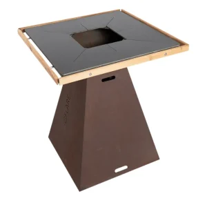 Abverkauf FLARE Grill 80 Original cortenstahl (rost), Sockel FLIP