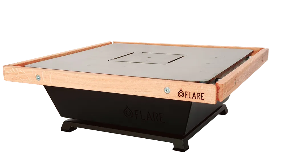 Jetzt Bestellen FLARE FLAREino Tischgrill schwarz, Grillplatte 40cm x 40cm, Höhe 15cm