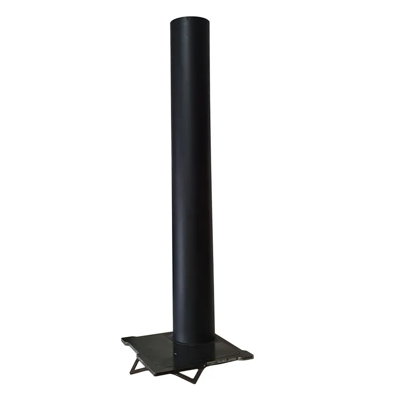 Sofort Bestellen FLARE Rauchabzug Basis stahl, inkl. Rauchrohr, 1m Höhe