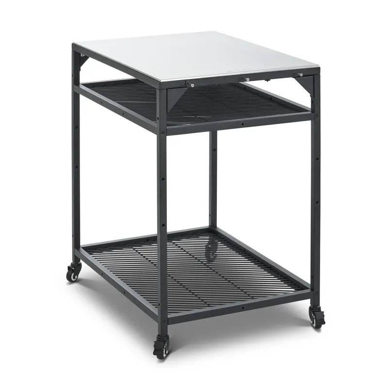Wochenendangebot OONI Modularer Tisch - medium mit Edelstahl-Platte, Zwischenboden verstellbar