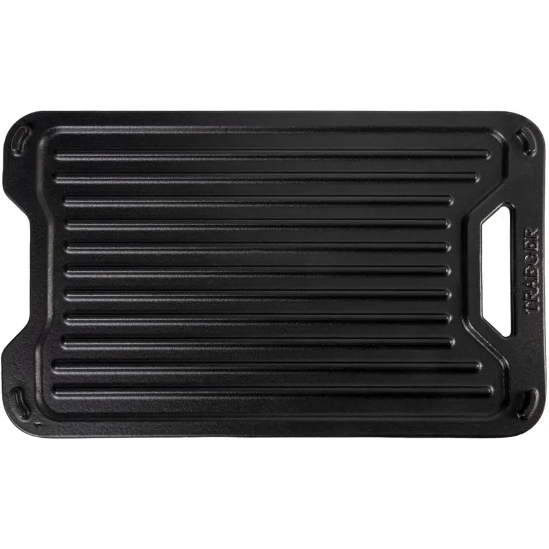 Geprüft TRAEGER ModiFIRE Grillplatte gusseisen, wendbar