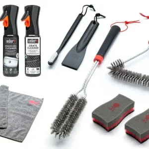Neu WEBER Reinigungs-Set für Edelstahl-Grills
