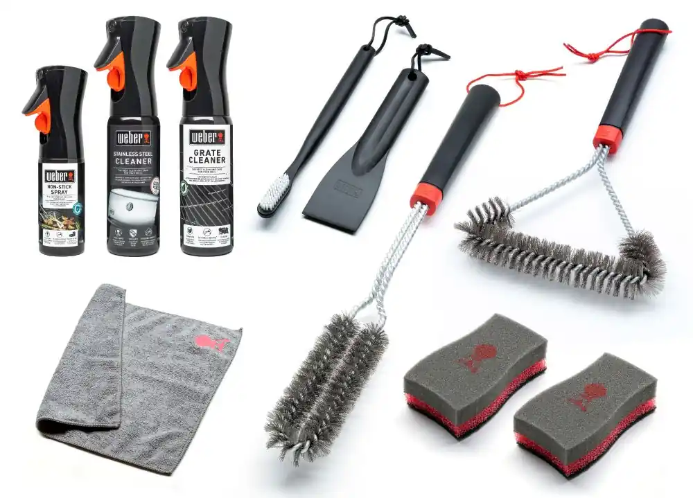 Neu WEBER Reinigungs-Set für Edelstahl-Grills