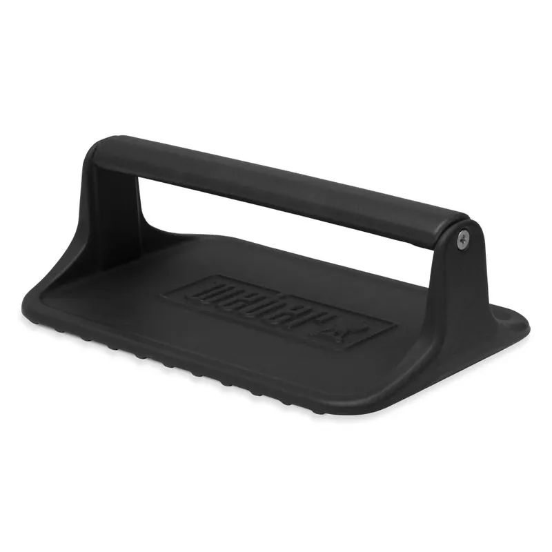 Preis Gesenkt WEBER Hamburgerpresse für Grillplatten Gusseisen, 23cm x 15cm x 7,4 cm