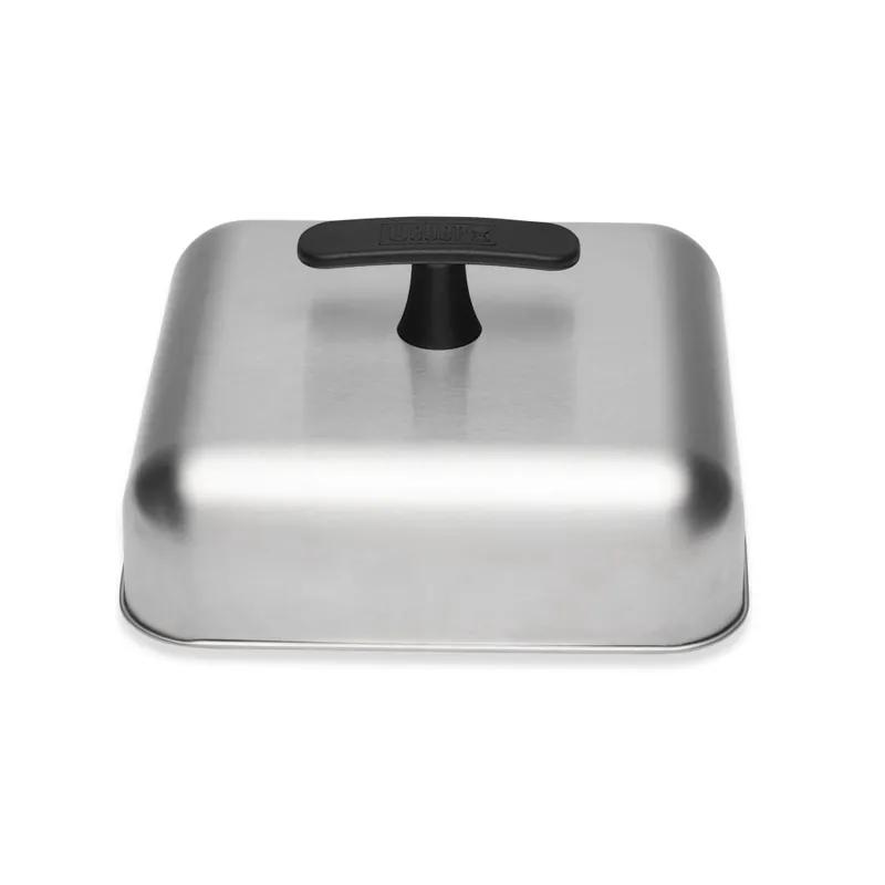 WEBER Haube für Grillplatten Edelstahl Billig