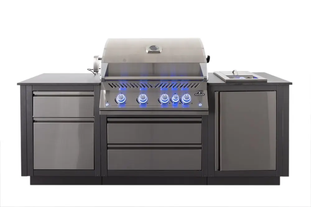 Preis Gesenkt NAPOLEON Oasis Compact 105 Outdoorküche mit BIG32 und Einbau Sizzle Zone