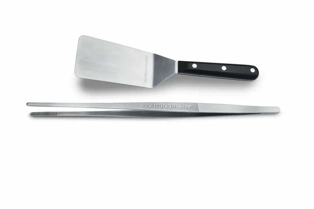 Nur Heute OUTDOORCHEF Plancha Tool-Kit edelstahl, Spatel und Pinzette