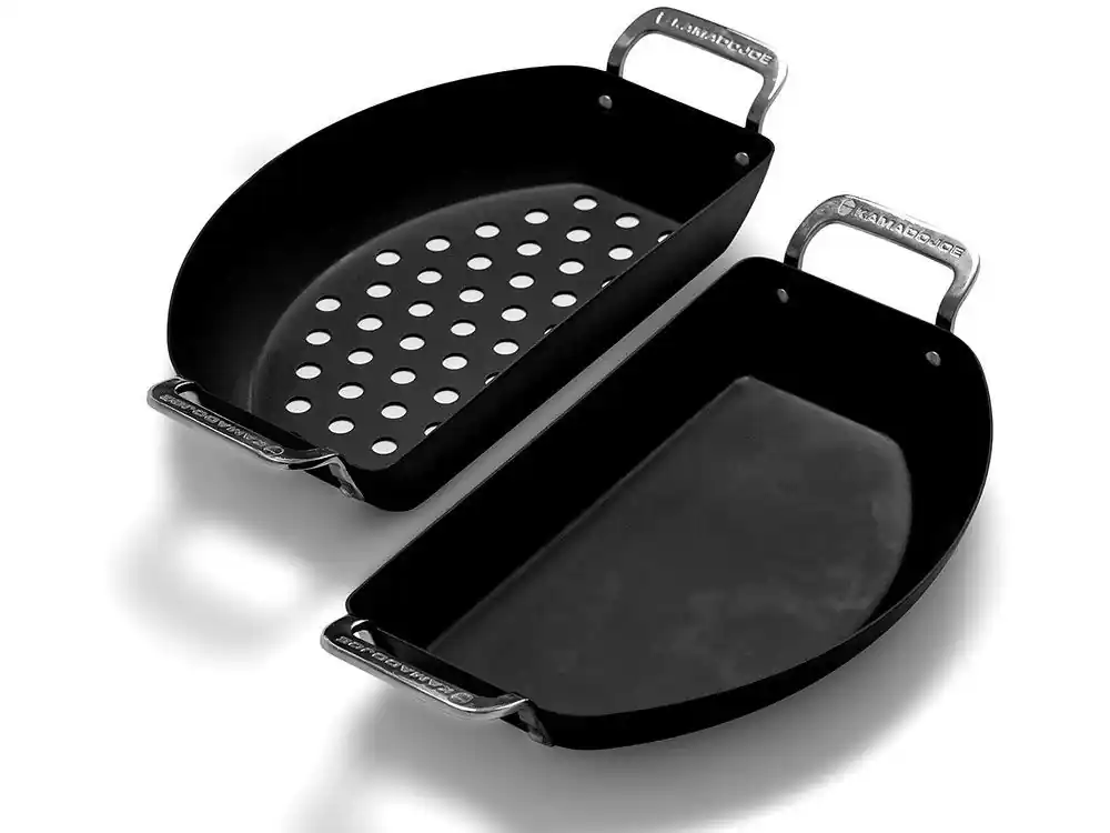 Kamado Joe Karbon Half Moon Pan Carbon Pfanne Halbmond Garantierte Lieferung