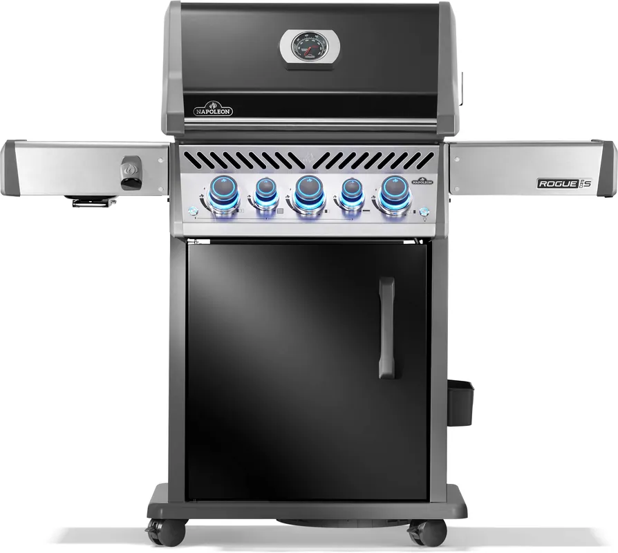 NAPOLEON Rogue PRO-S 425, Schwarz mit Gußrosten, inkl. Drehspieß Modell 2025 Preisknaller