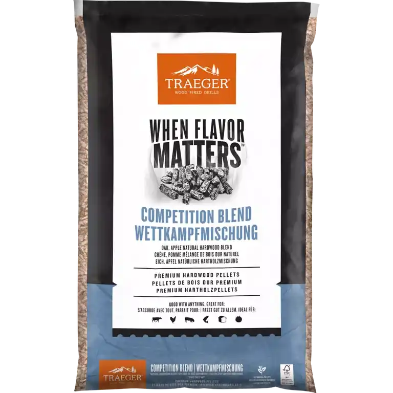 Ausverkauf TRAEGER Hartholz Pellets Competition Blend, 9 kg Beutel, FSC