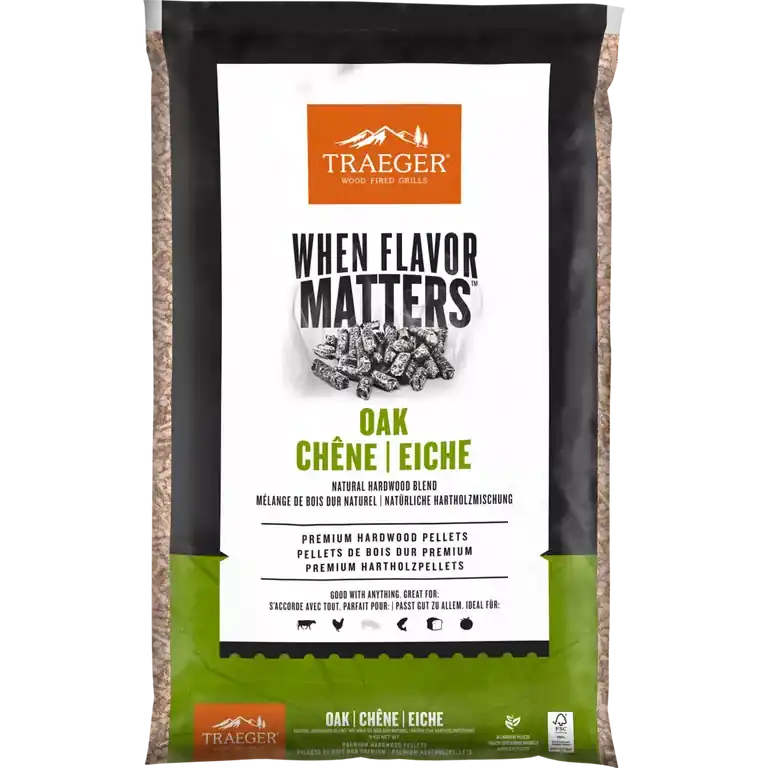 Geprüft TRAEGER Hartholz Pellets Eiche, 9 kg Beutel, FSC