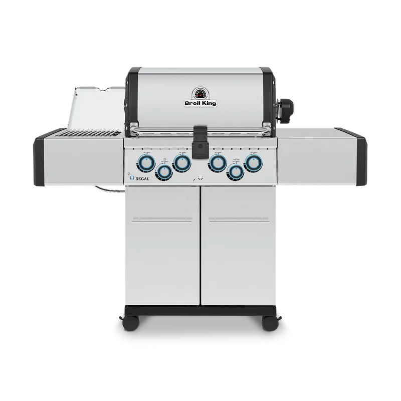 Ausverkauf BROIL KING Regal S 490 IR - Gussroste Edelstahl, IR-Brenner + Heckbr. + Drehspieß