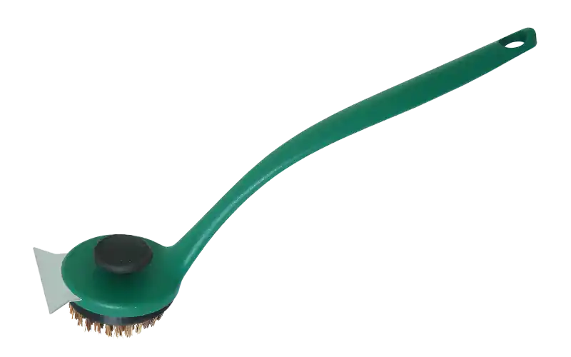 Abverkauf BIG GREEN EGG Grillrost-Schrubber mit langem Griff
