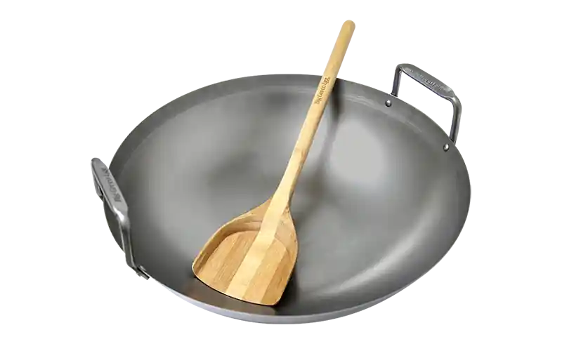 Must-Have BIG GREEN EGG Grill-WOK aus Kohlenstoffstahl