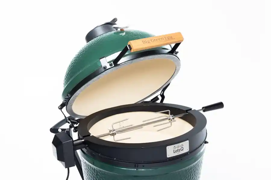 BIG GREEN EGG Rotisserie LetzQ Large zu L Keramikgrill Jetzt Kaufen