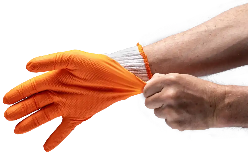 Preis Gesenkt TRAEGER BBQ-Handschuhe zum Vorbereiten und Servieren, Nitril mit Baumwollhandschuhe, 25 Stück