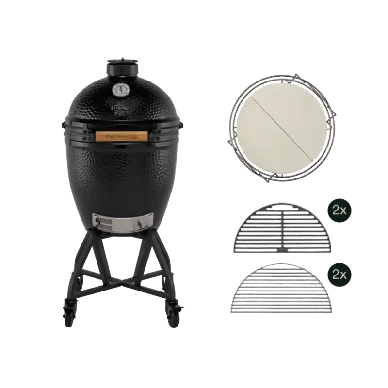 BIG GREEN EGG Large Keramikgrill Starterset Rostdurchmesser 46 cm Super-Preis