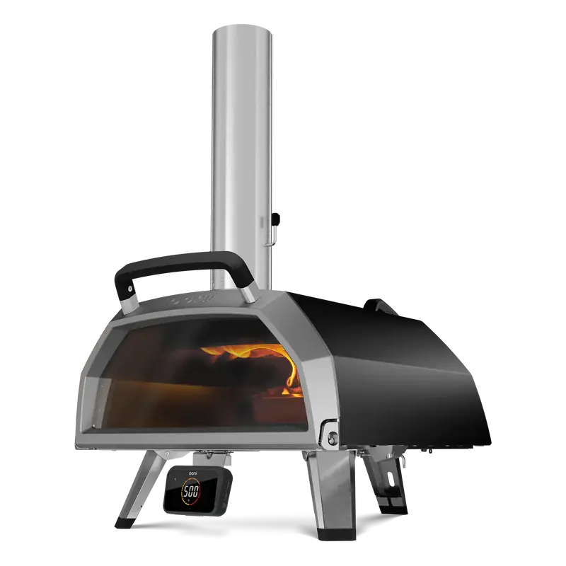 Finale Aktion OONI Karu 2 Pro Multi-Fuel Pizza Oven schwarz, mit Sichtfenster + Thermometer