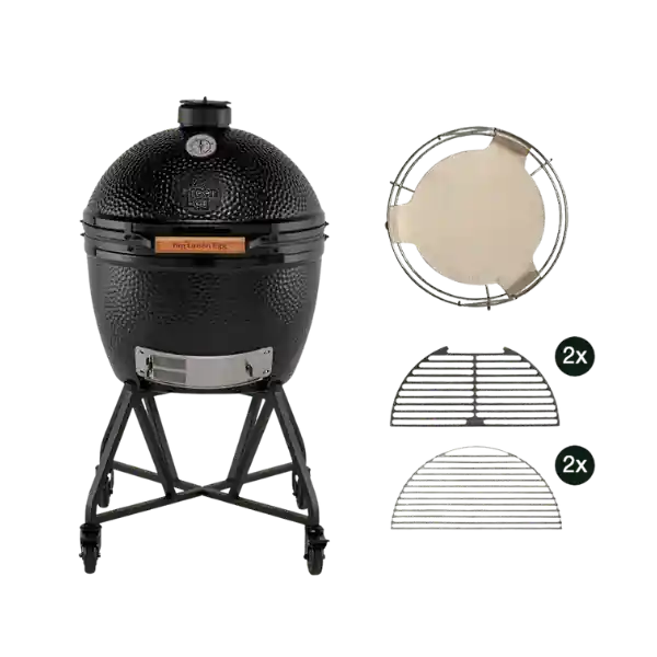BIG GREEN EGG The Onyx XLarge Starterset Rostdurchmesser 61 cm Beliebt
