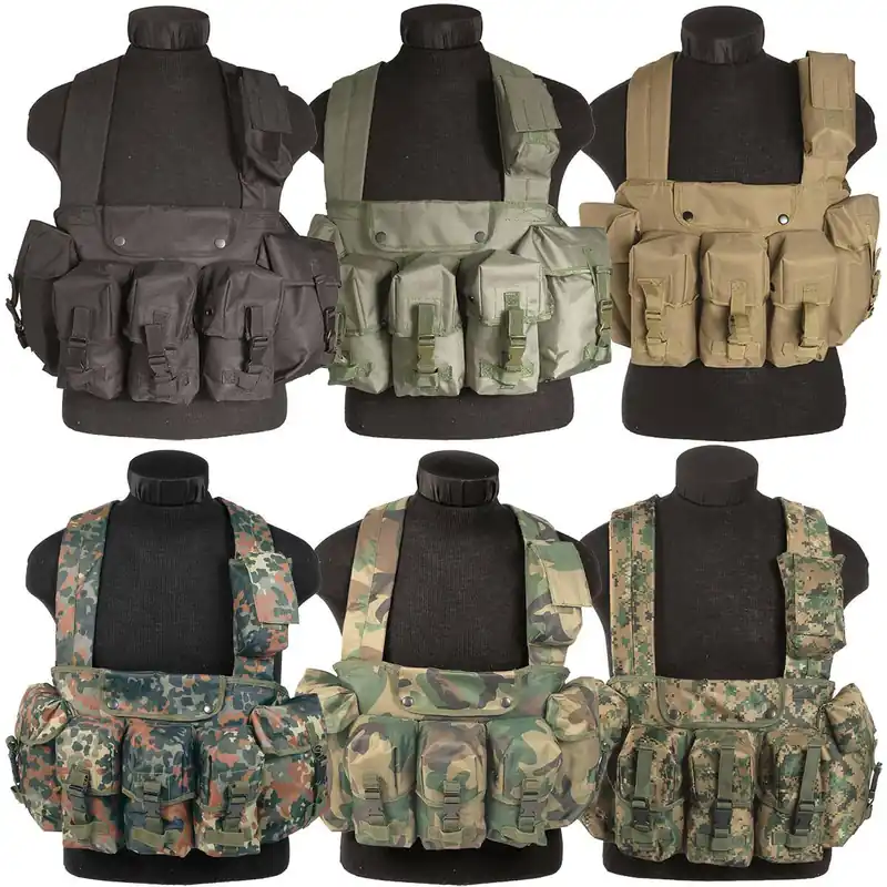 Chest Rig 6-Pocket versch. Farben Versand Am Gleichen Tag