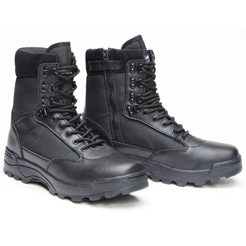 Tactical Swat Boots Zipper schwarz Neu Im Sortiment