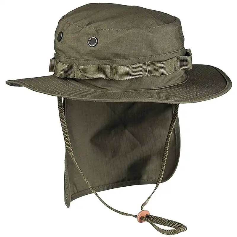 Brit. Boonie mit Nackenschutz oliv Geprüft