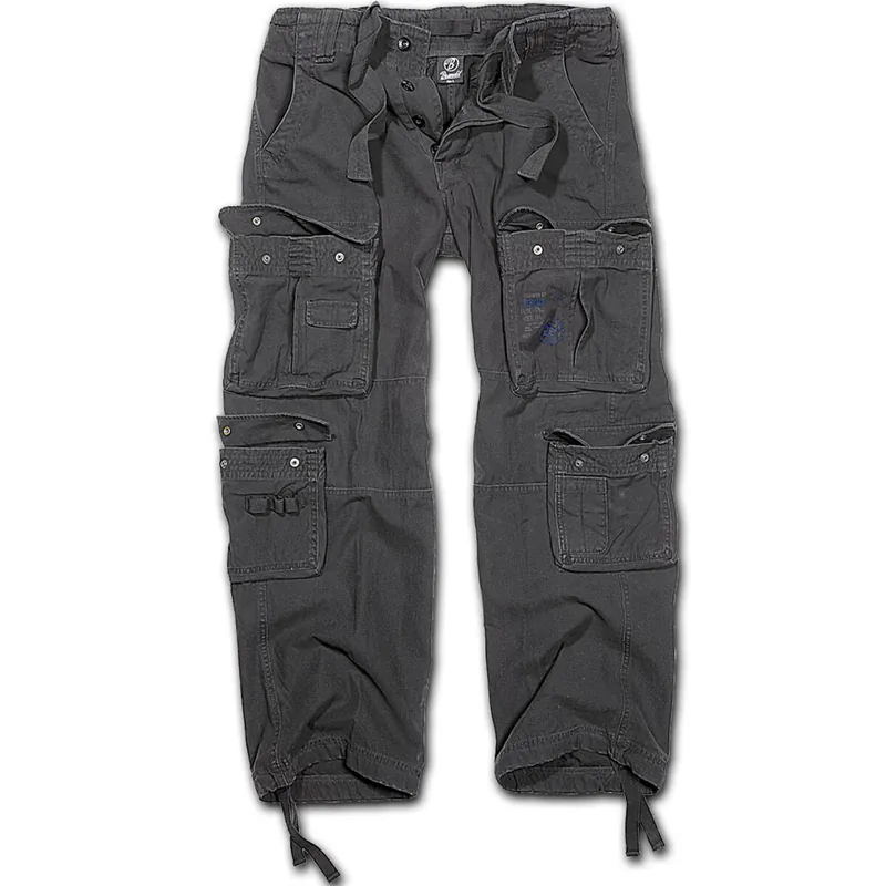 Pure Vintage Pants Cargo Hose schwarz Bestseller