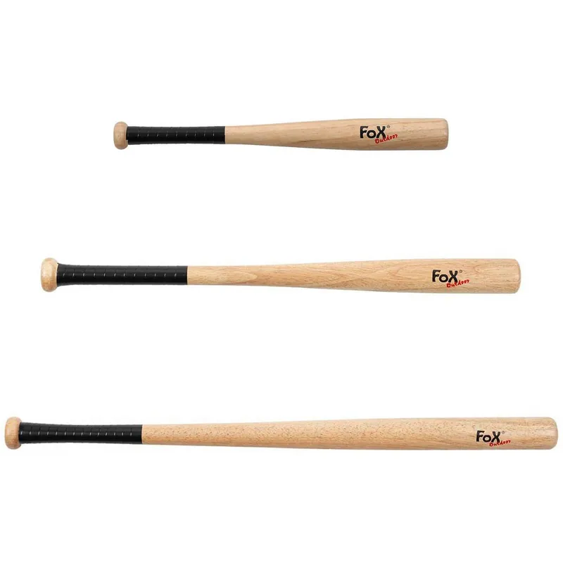Baseballschläger Holz natur versch. Längen Sichere Zahlung