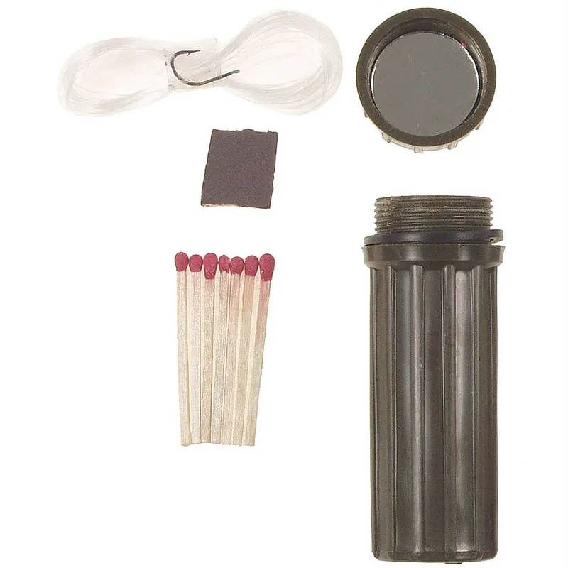 Wasserdichte Survival Box rund Markenware