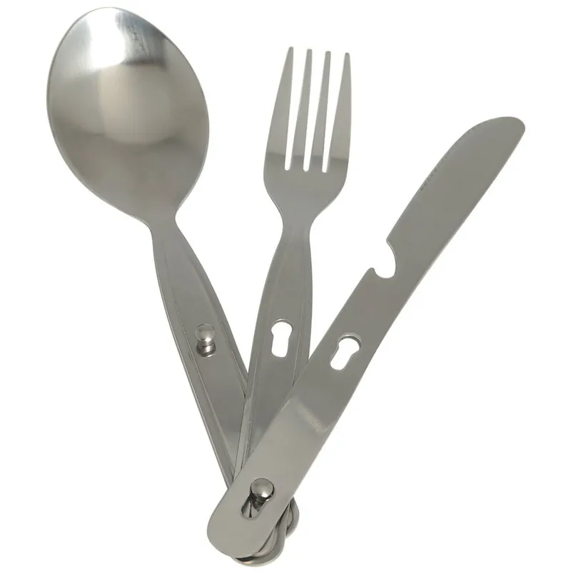Letzte Chance Camping Essbesteck 3-teilig steckbar