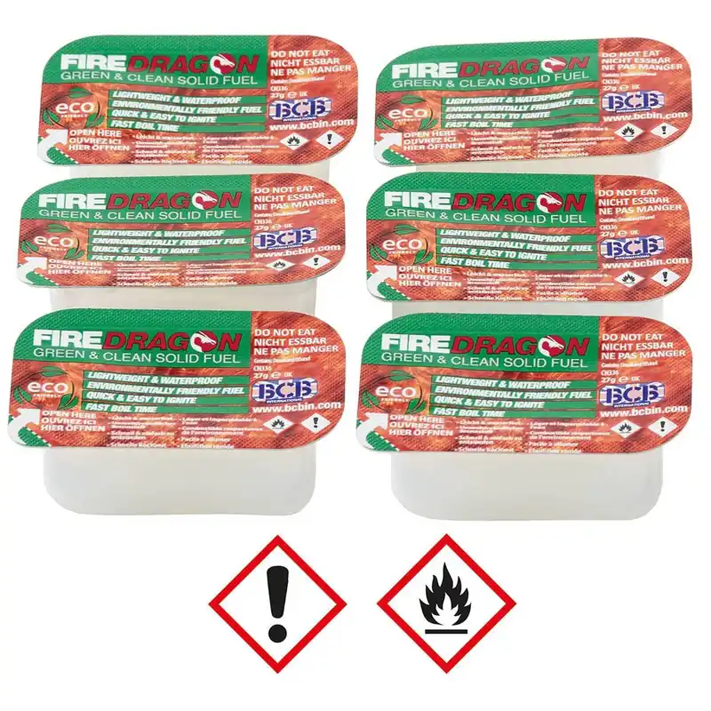 FIREDRAGON Brennstoff 6 x 27 g Preis Gesenkt