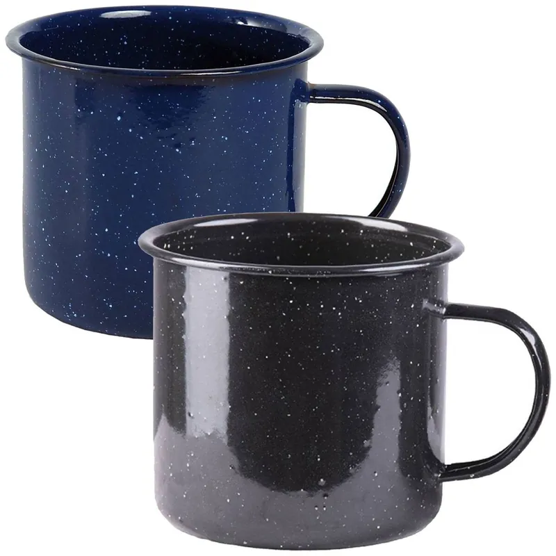 Zertifiziert Emaille-Tasse 680 ml versch. Farben