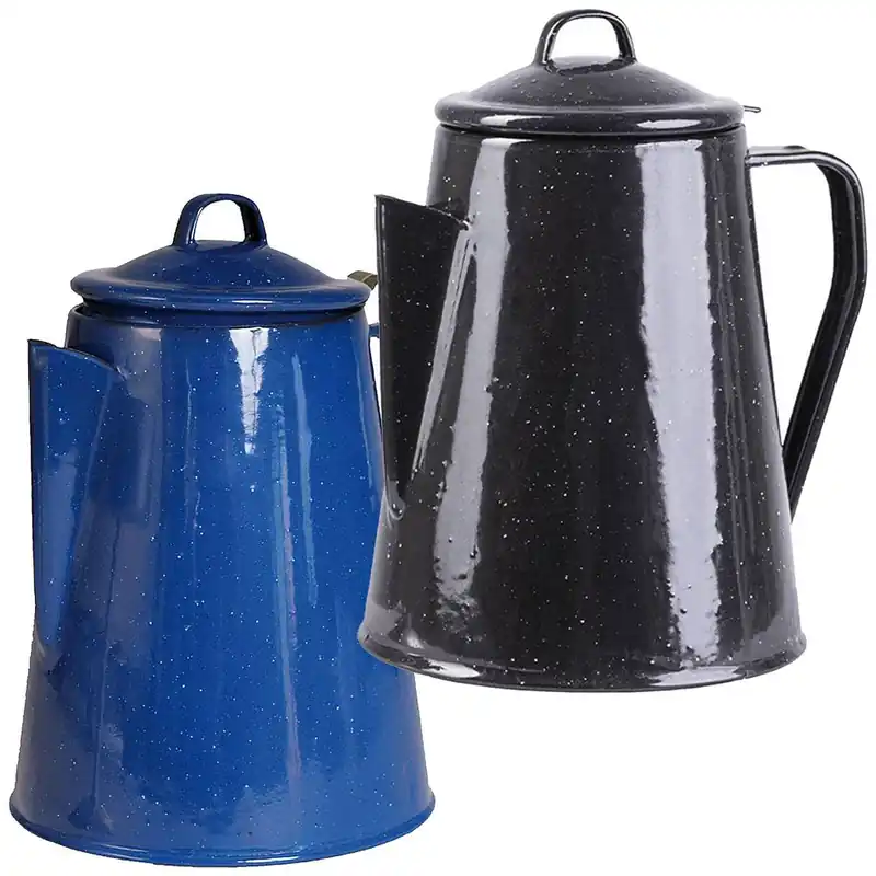 Geprüft Kaffeekanne Emaillle 2 liter versch. Farben