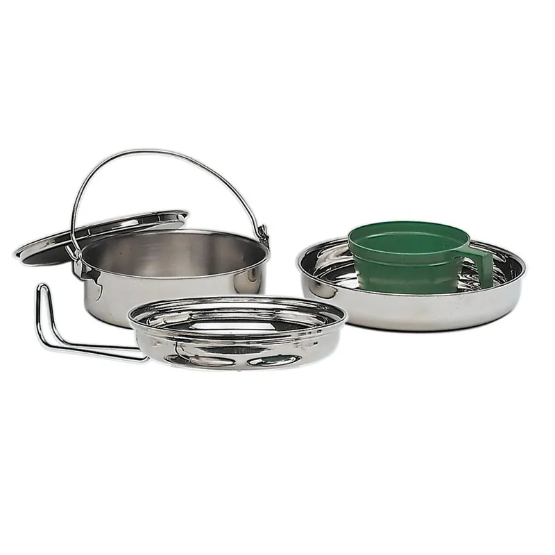 Markenprodukt Kochgeschirr klein Edelstahl, 1 Person