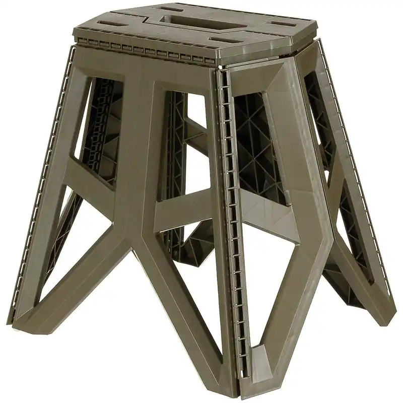 Markenprodukt Campinghocker faltbar 40 cm oliv